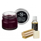 Набор для ухода за обувью из замши и нубука  средне-бордовый   MAVI STEP Aurora Kit