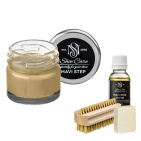 Набор для ухода за обувью из замши и нубука серо-бежевый MAVI STEP Aurora Kit