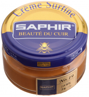 Крем Saphir для обуви увлажняющий Creme Surfine 50 мл., Рыжеватый фото 44652