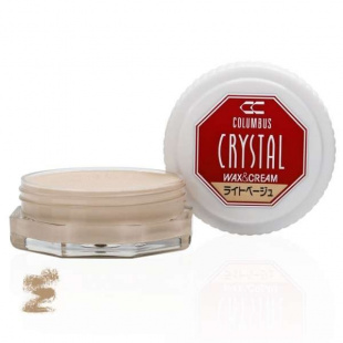 Воск светло-бежевый для обуви Columbus Crystal Wax&Cream, 35 ml фото 46556