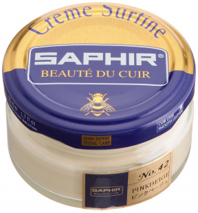 Крем Saphir для обуви увлажняющий Creme Surfine 50 мл., Бежево-розовый фото 44737