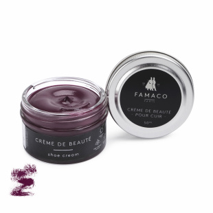 Крем для обуви темно-фиолетовый Famaco Creme De Beaute, 50 мл фото 47737
