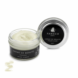 Крем для обуви грязно-белый Famaco Creme De Beaute, 50 мл фото 47662