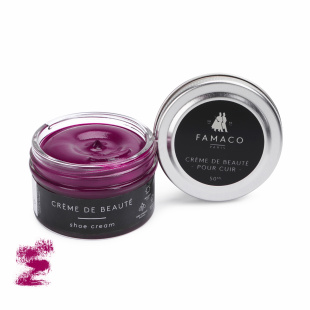 Крем для обуви розово-фиолетовый Famaco Creme De Beaute, 50 мл фото 47692