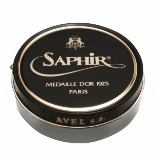 Паста-крем Saphir Medaille D'or для обуви Pate De Luxe 50 мл., Серая фото 44681