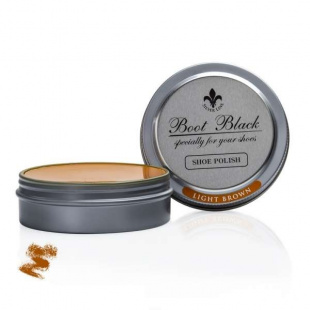 Паста светло-коричневая для полировки обуви Boot Black Shoe Polish фото 46991