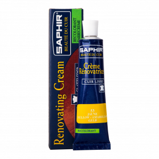Жидкая кожа Saphir Creme Renovatrice 25 мл., Желтая фото 43762