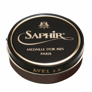 Паста-крем Saphir Medaille D'or для обуви Pate De Luxe 50 мл., Табак фото 44683