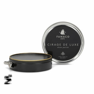 Паста для обуви черная Famaco Cirage De Luxe, 50 мл фото 48160