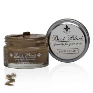 Крем для обуви цвета светлый хаки Boot Black Shoe Cream, 55 мл фото 46716