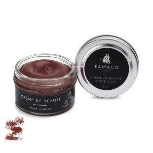 Крем для обуви красновато-коричневый Famaco Creme De Beaute, 50 мл фото 47676