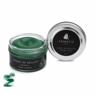 Крем для обуви светло-зеленый Famaco Creme De Beaute, 50 мл фото 47701