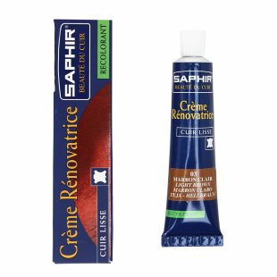 Жидкая кожа Saphir Creme Renovatrice 25 мл., Светло-коричневая фото 44794