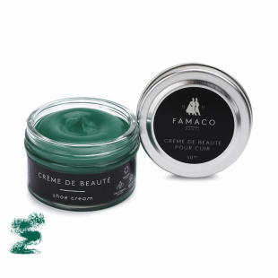Крем для обуви серо-зелёный Famaco Creme De Beaute, 50 мл фото 47713