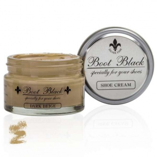 Крем для обуви темно-бежевый Boot Black Shoe Cream, 55 мл фото 46708