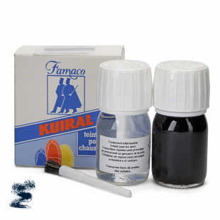Краска цвета морской волны для обуви Famaco Kit Teinture Liquide, 30 мл. фото 47493