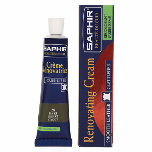 Жидкая кожа Saphir Creme Renovatrice 25 мл., Хаки фото 44787