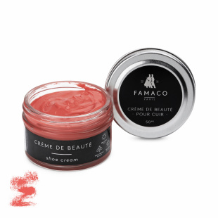 Крем для обуви коралловый Famaco Creme De Beaute, 50 мл фото 47671