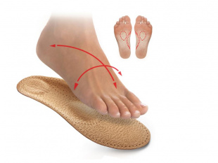 Ортопедическая стелька|35-36|из кожи пекари|MAVI STEP Relax Pekari