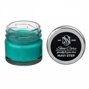 Крем для обуви голубая бирюза 165 Франция MAVI STEP Creme de Beaute