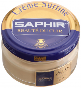 Крем Saphir для обуви увлажняющий Creme Surfine 50 мл., Бежевый фото 44597