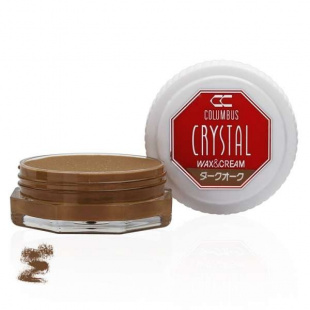 Воск для обуви цвета темный дуб Columbus Crystal Wax&Cream, 35 ml фото 46547