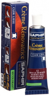 Жидкая кожа Saphir Creme Renovatrice 25 мл., Красный гермес фото 44826