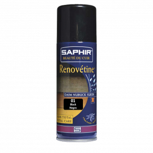 Аэрозоль - краситель Saphir для замши Renovetine 200 мл., Черный фото 44852