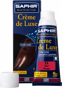 Крем Saphir водоотталкивающий Creme De Luxe 75 мл., Красный фото 44927