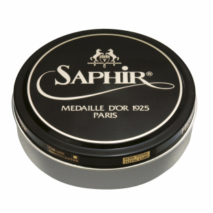 Паста-крем Saphir Medaille D'or для обуви Pate De Luxe 100 мл., Серая фото 44670