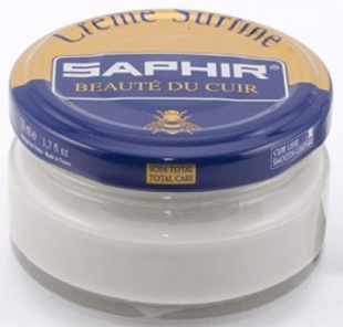 Крем Saphir для обуви увлажняющий Creme Surfine 50 мл., Мраморный фото 44745