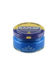 Крем Saphir для обуви увлажняющий Creme Surfine 50 мл., Лазурно-голубой фото 44640