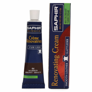 Жидкая кожа Saphir Creme Renovatrice 25 мл., Коричневая фото 44802