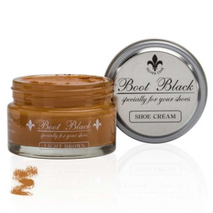 Крем для обуви светло-коричневый Boot Black Shoe Cream, 55 мл фото 46707