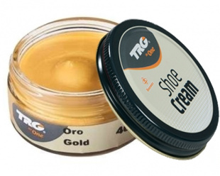 Крем цвета золото для обуви из гладкой кожи Trg Shoe Metallic Cream, 50 мл фото 49087