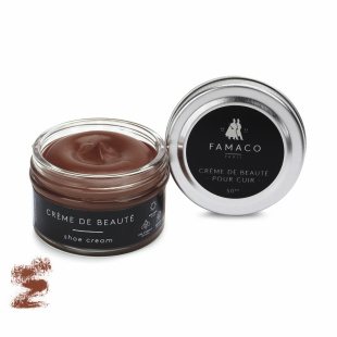 Крем для обуви желтовато-коричневый Famaco Creme De Beaute, 50 мл фото 47663