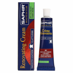 Жидкая кожа Saphir Creme Renovatrice 25 мл., Вишневая фото 44805