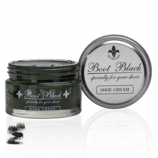 Крем для обуви насыщенно-зеленый Boot Black Shoe Cream, 55 мл фото 46704