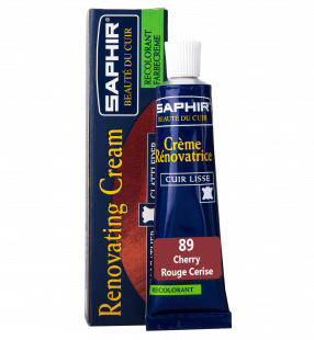 Жидкая кожа Saphir Creme Renovatrice 25 мл., Вишневая фото 44866