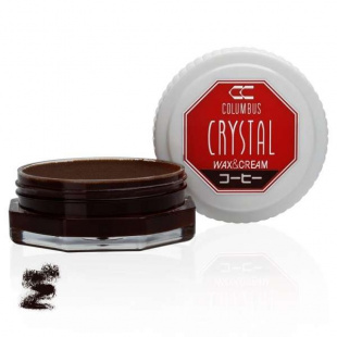 Воск для обуви цвета кофейный Columbus Crystal Wax&Cream, 35 ml фото 46536