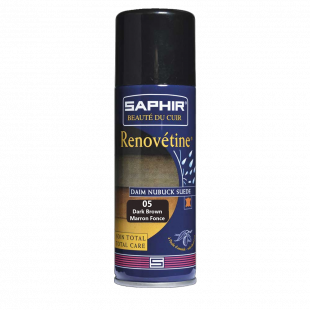 Аэрозоль - краситель Saphir для замши Renovetine 200 мл., Темно-коричневый фото 44849