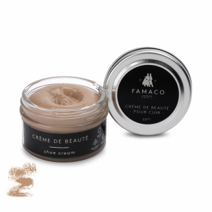 Крем для обуви светло-коричневато-бежевый Famaco Creme De Beaute, 50 мл фото 47703