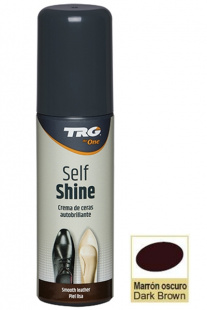 Жидкий темно-коричневый крем-блеск для обуви TRG Self Shine, 75 мл фото 48704