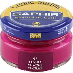 Крем Saphir для обуви увлажняющий Creme Surfine 50 мл., Фуксия фото 44776