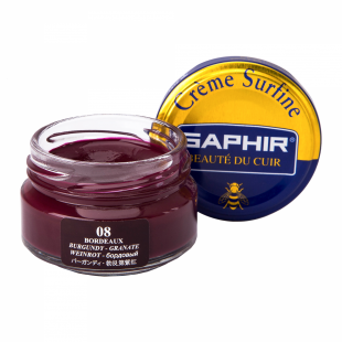 Крем Saphir для обуви увлажняющий Creme Surfine 50 мл., Бордовый фото 43727