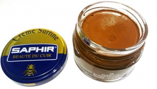 Крем Saphir для обуви увлажняющий Creme Surfine 50 мл., Ореховый фото 44646