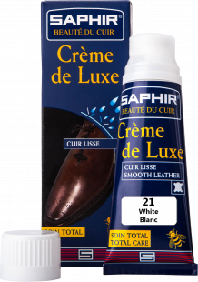 Крем Saphir водоотталкивающий Creme De Luxe 75 мл., Белый фото 44935