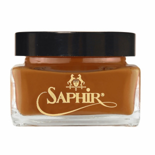 Крем Saphir Medaille для обуви Shoe Polish Pommadier 75 мл., Светло-коричневый фото 42175