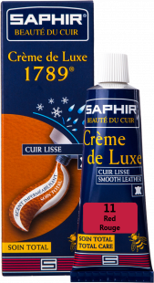 Крем для обуви Saphir Crème De Luxe 1789 50 мл, Красный фото 44942