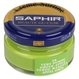 Крем Saphir для обуви увлажняющий Creme Surfine 50 мл., Зеленое яблоко фото 44743